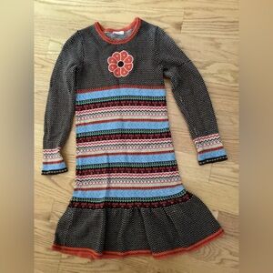 Hanna Andersson Fall Knit Dress. Big Kids. Girl size 140. Preowned, like new